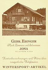 Geschichte Ebinger Holzbau 1939-1945